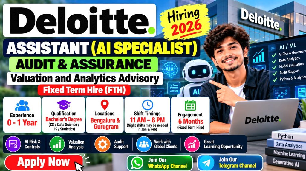 Deloitte Assistant AI Specialist Recruitment 2026